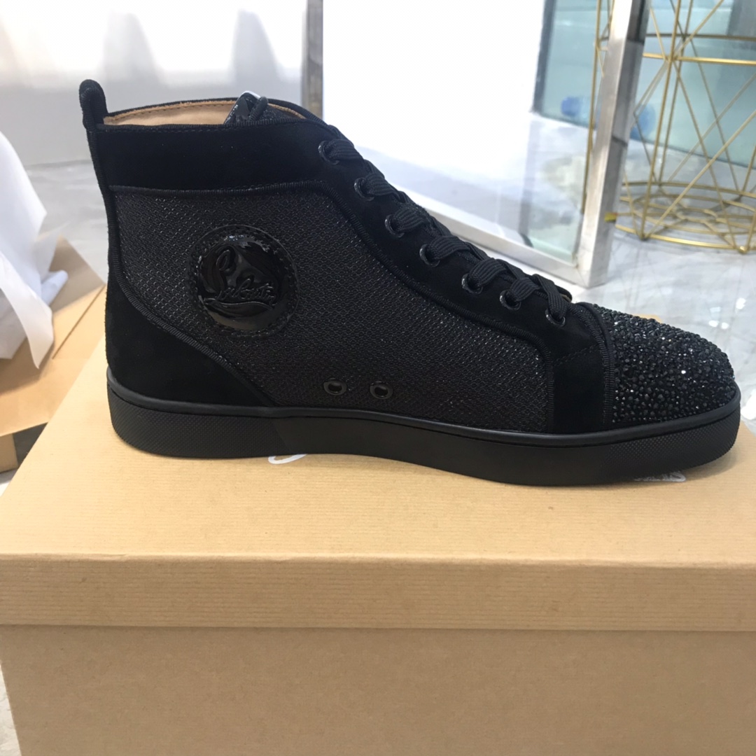 Christian Louboutin Louis Junior Spikes Orlato Flat Sneakers 49 - vstockx