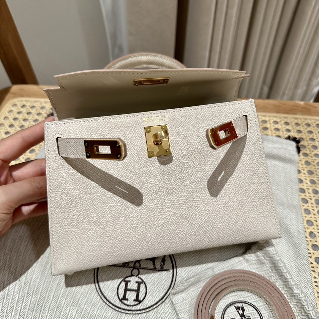 Handbags Hermes mini Kelly size:19 cm - vstockx