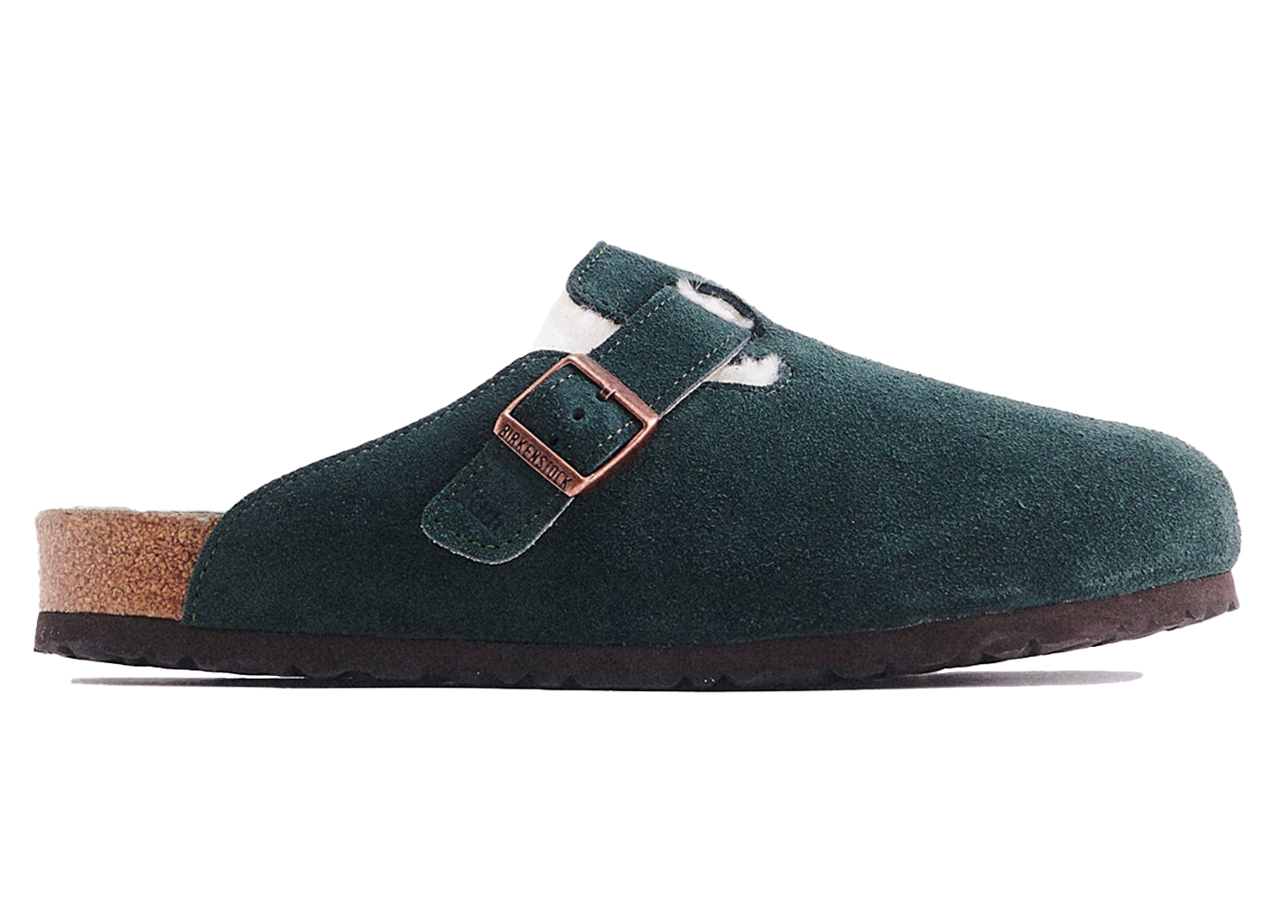 Birkenstock Boston Shearling Kith Scarab Green - vstockx