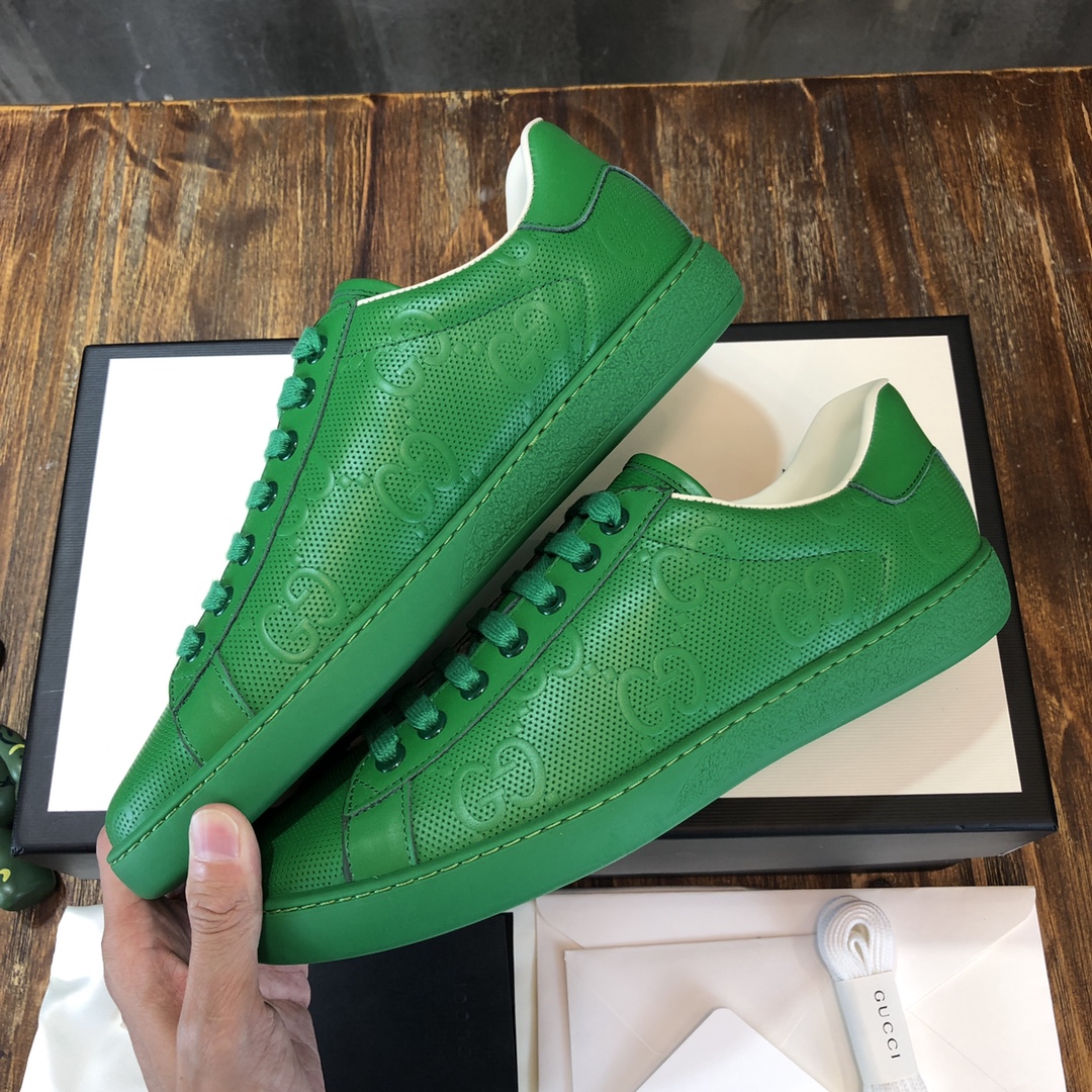 Gucci Ace Green GG - vstockx