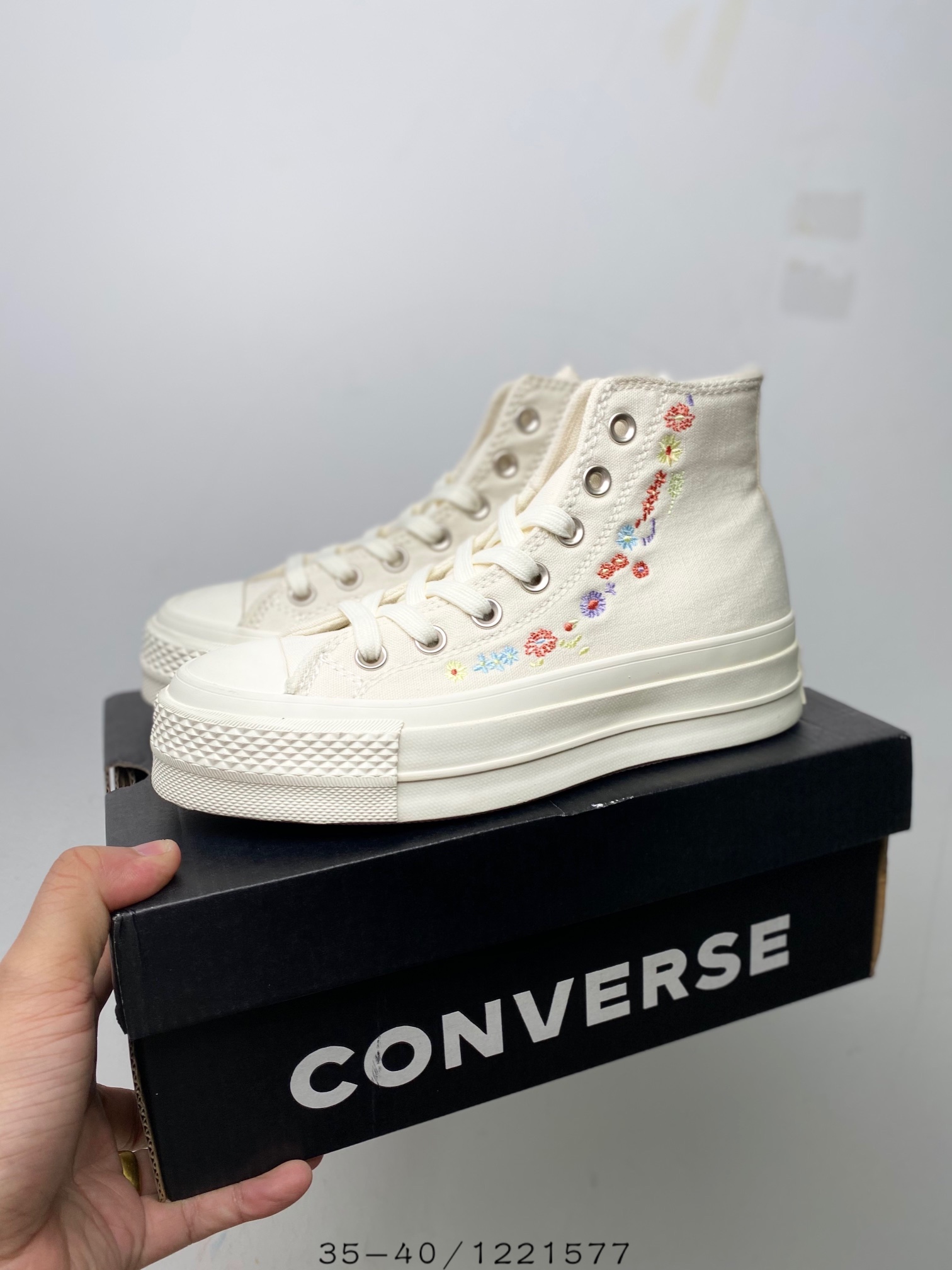 Converse Chuck Taylor All-Star Lift Hi Things To Grow Egret - vstockx