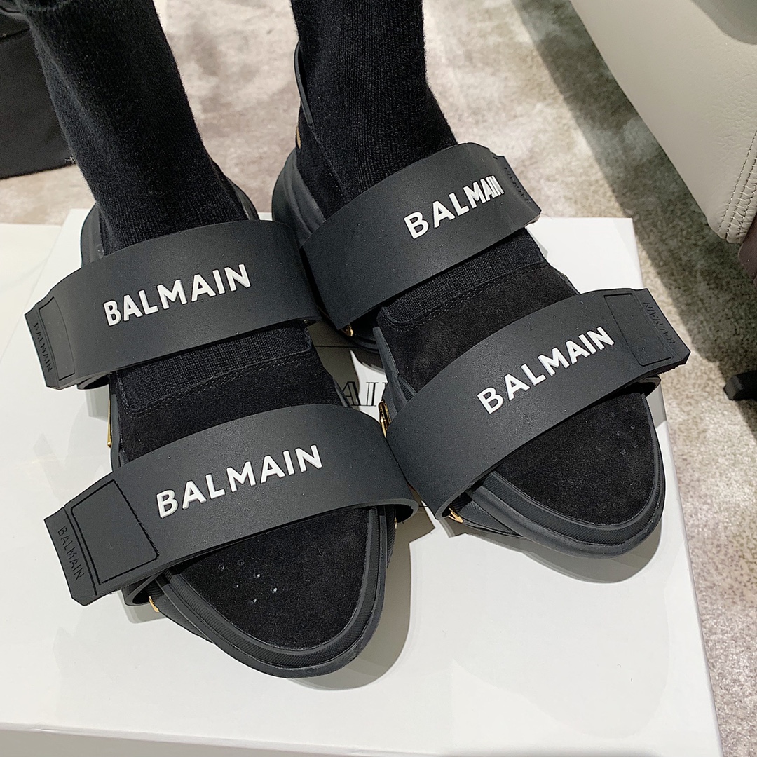 Balmain B-Bold High-Top Black Gold - vstockx