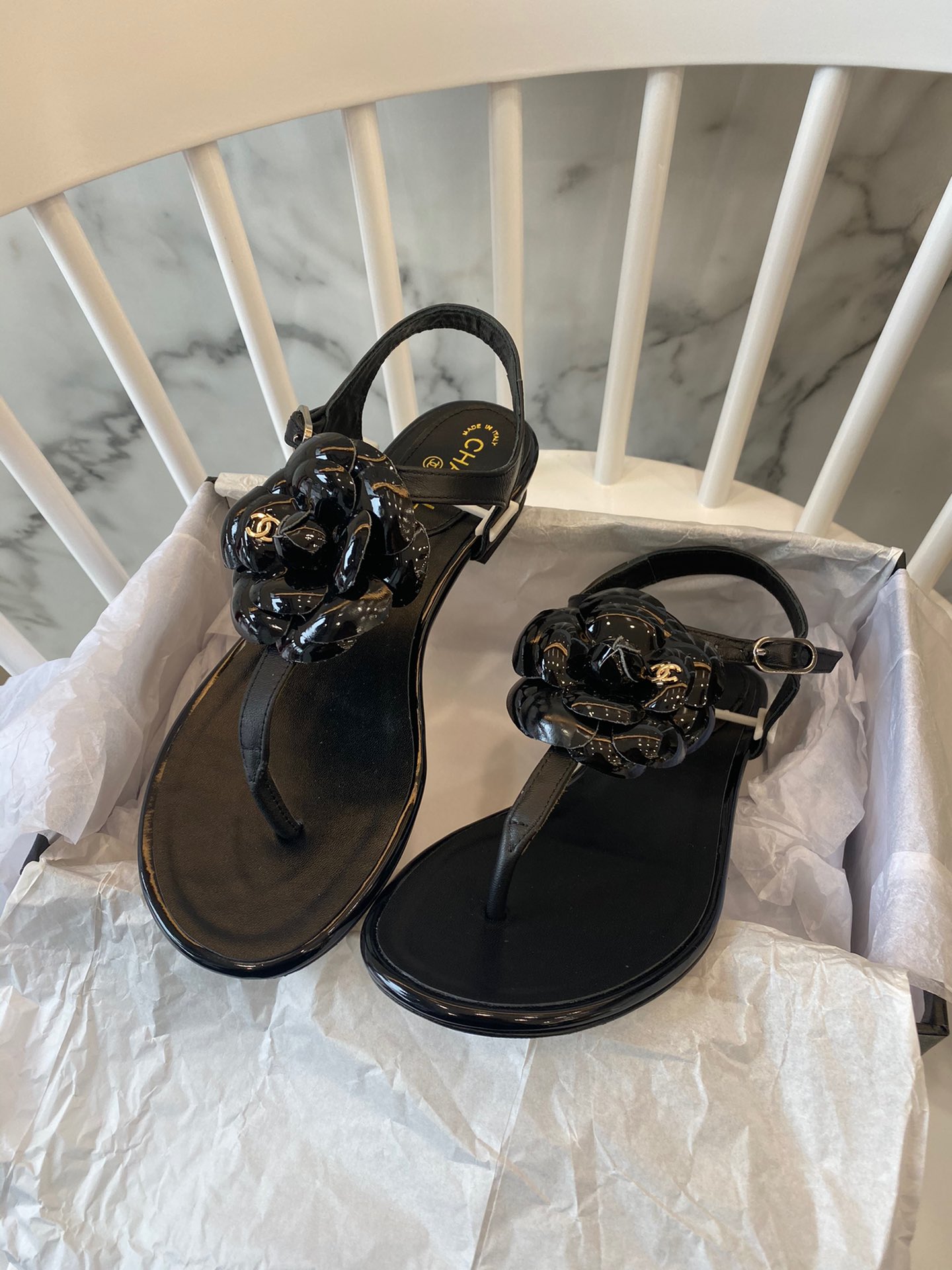 Chanel Slides 34 - vstockx