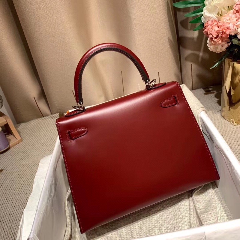 Handbags Hermes Kelly Box size:25 cm - vstockx