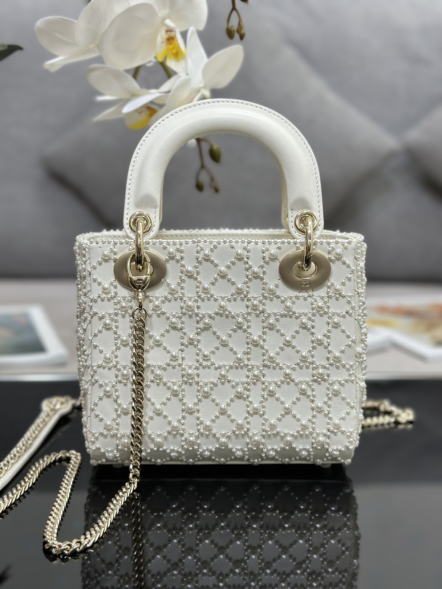 Handbags Lady Dior M0505 size:17-15-7 cm - vstockx