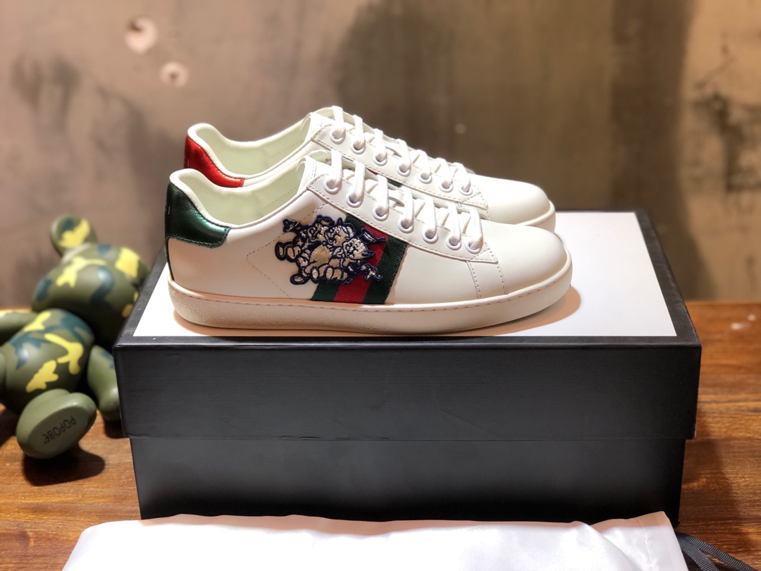Gucci Ace embroidered sneaker 55 - vstockx