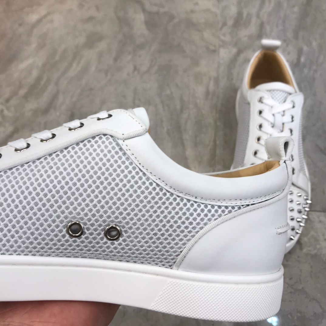 Christian Louboutin Louis Junior Spikes Orlato Flat Sneakers 53 - vstockx