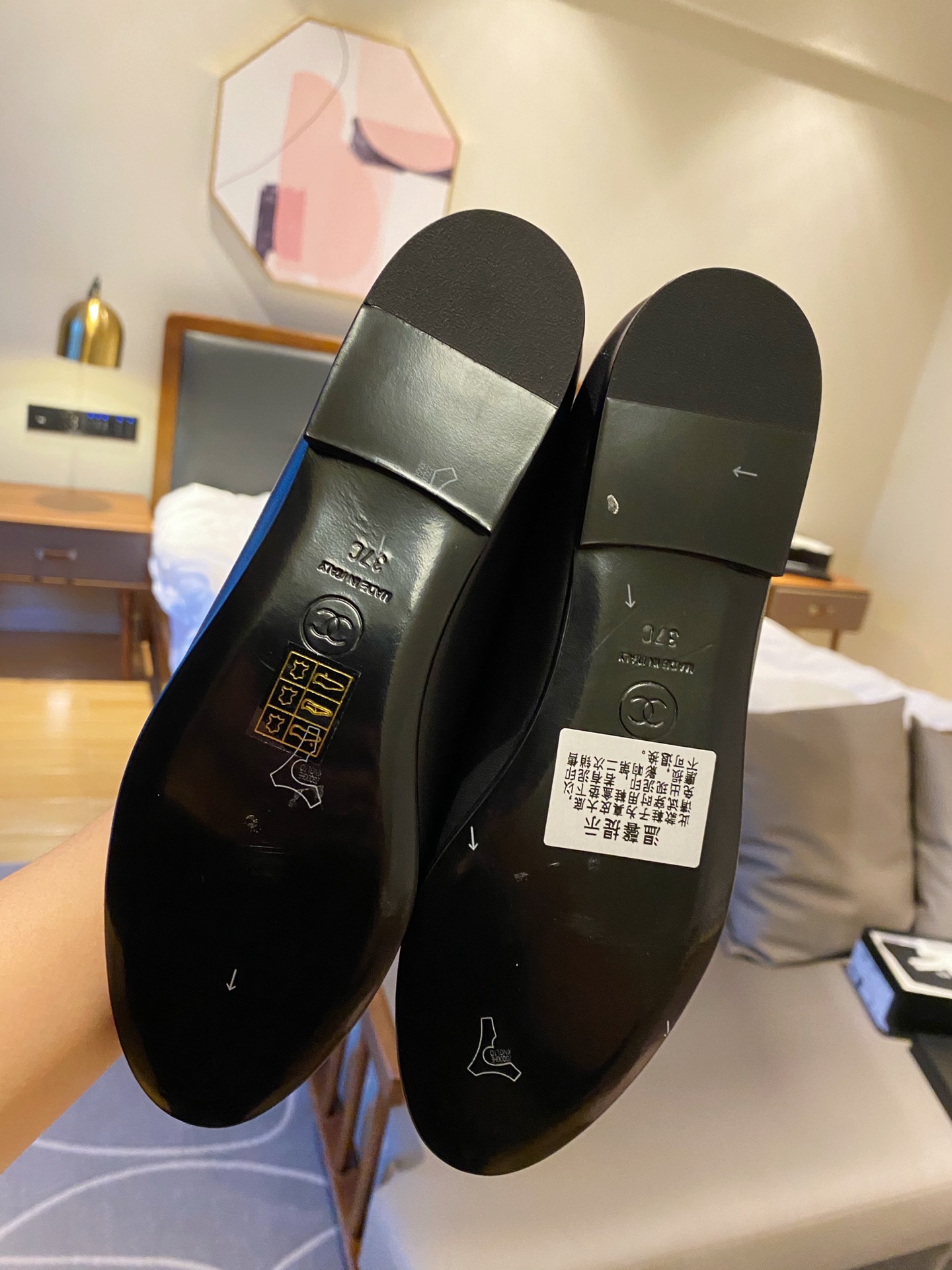 Chanel Ballerinas Fabric & Grosgrain 3 - vstockx