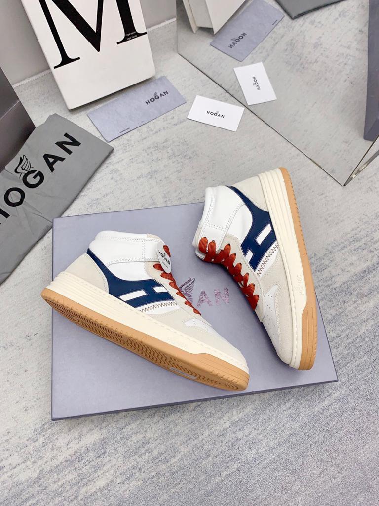 Hogan H630 High Top White Grey Blue - vstockx