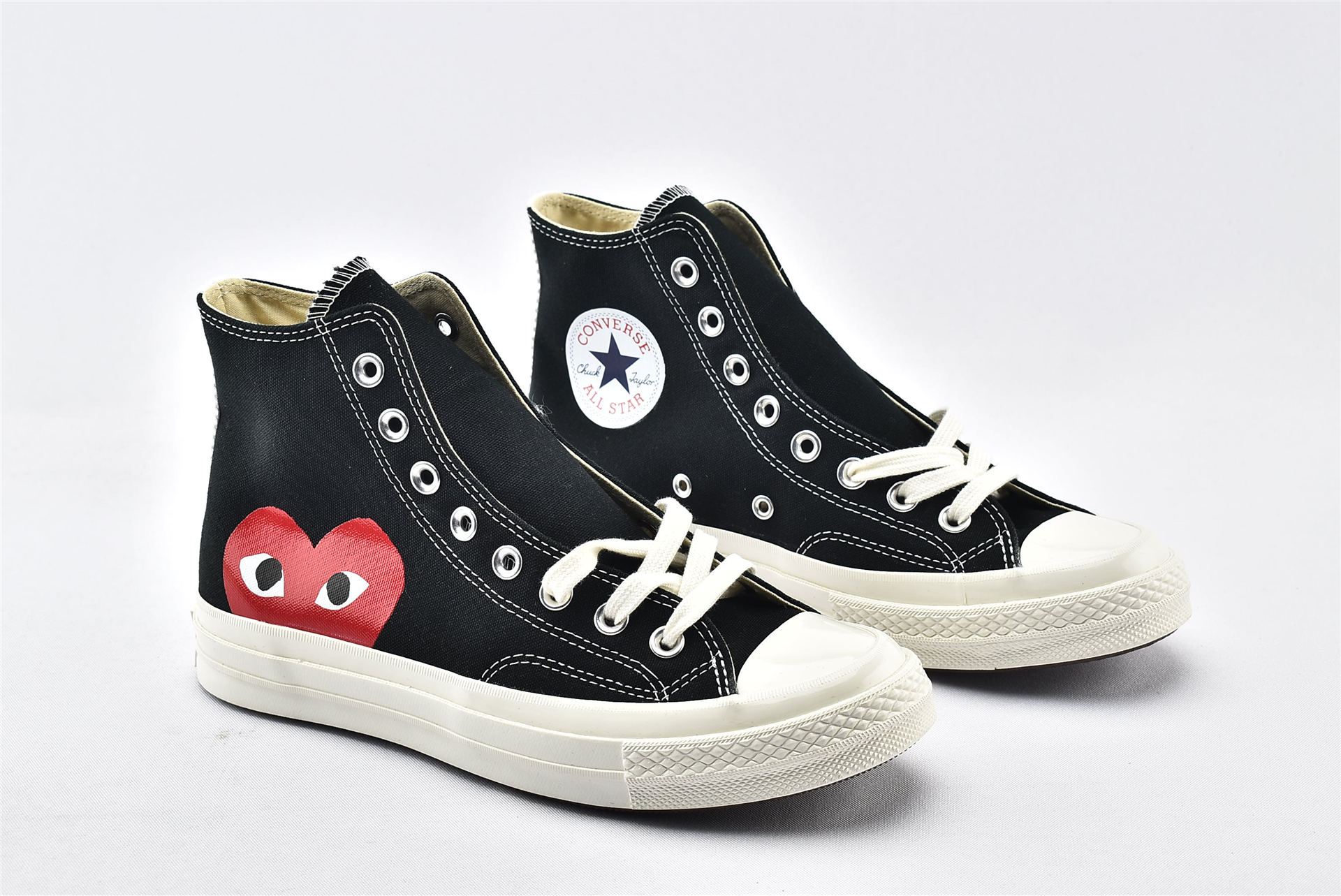 Converse Chuck Taylor All-Star 70s Hi Comme des Garcons PLAY Black - vstockx