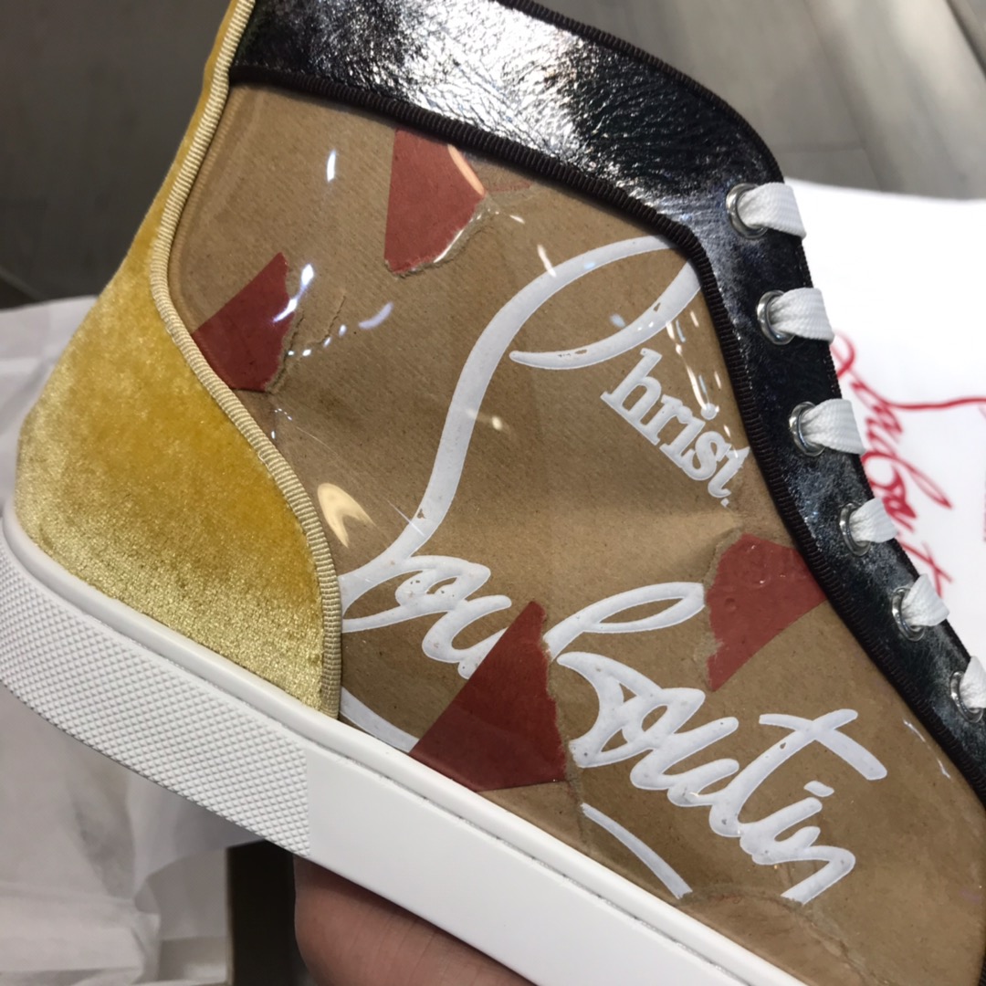 Christian Louboutin Louis Junior Spikes Orlato Flat Sneakers 33 - vstockx