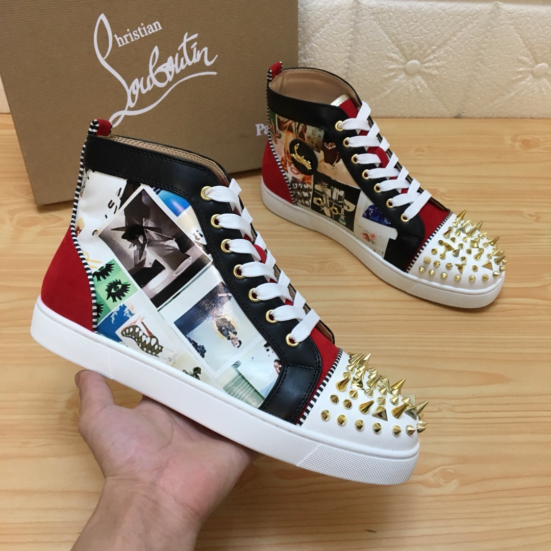Christian Louboutin Louis Junior Spikes Orlato Flat Sneakers 12 - vstockx