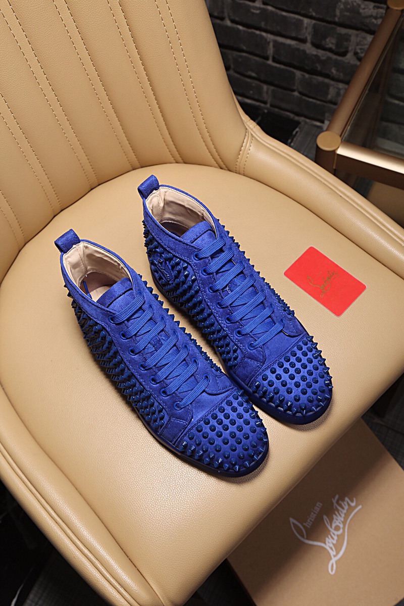 Christian Louboutin Louis Junior Spikes Orlato Flat Sneakers 7 - vstockx