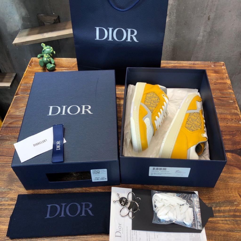 Dior B27 Low Gold-Tone White Grey - vstockx