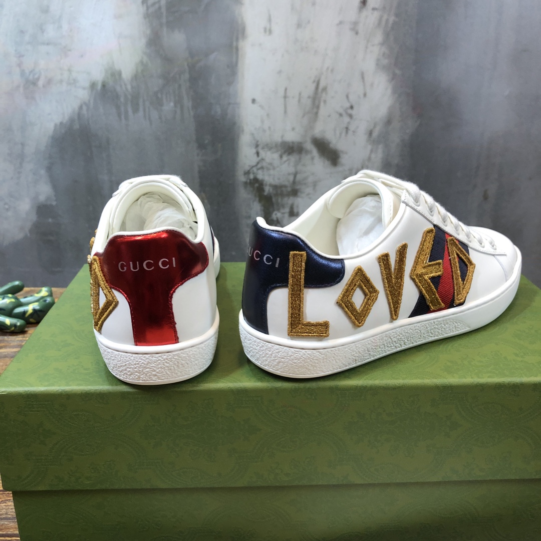 Gucci Ace Embroidered Love - vstockx