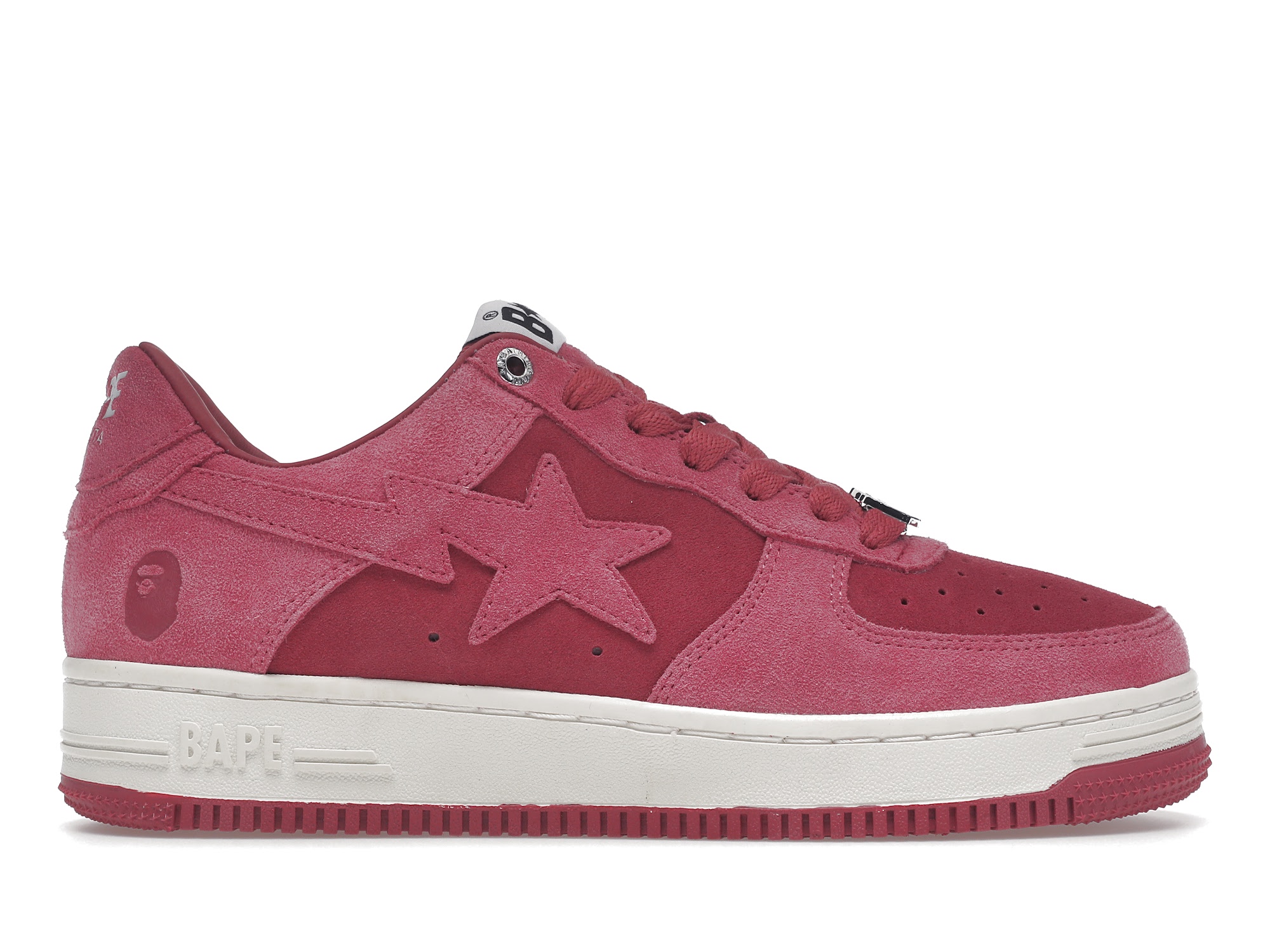 A Bathing Ape Bape Sta Pink Suede - vstockx