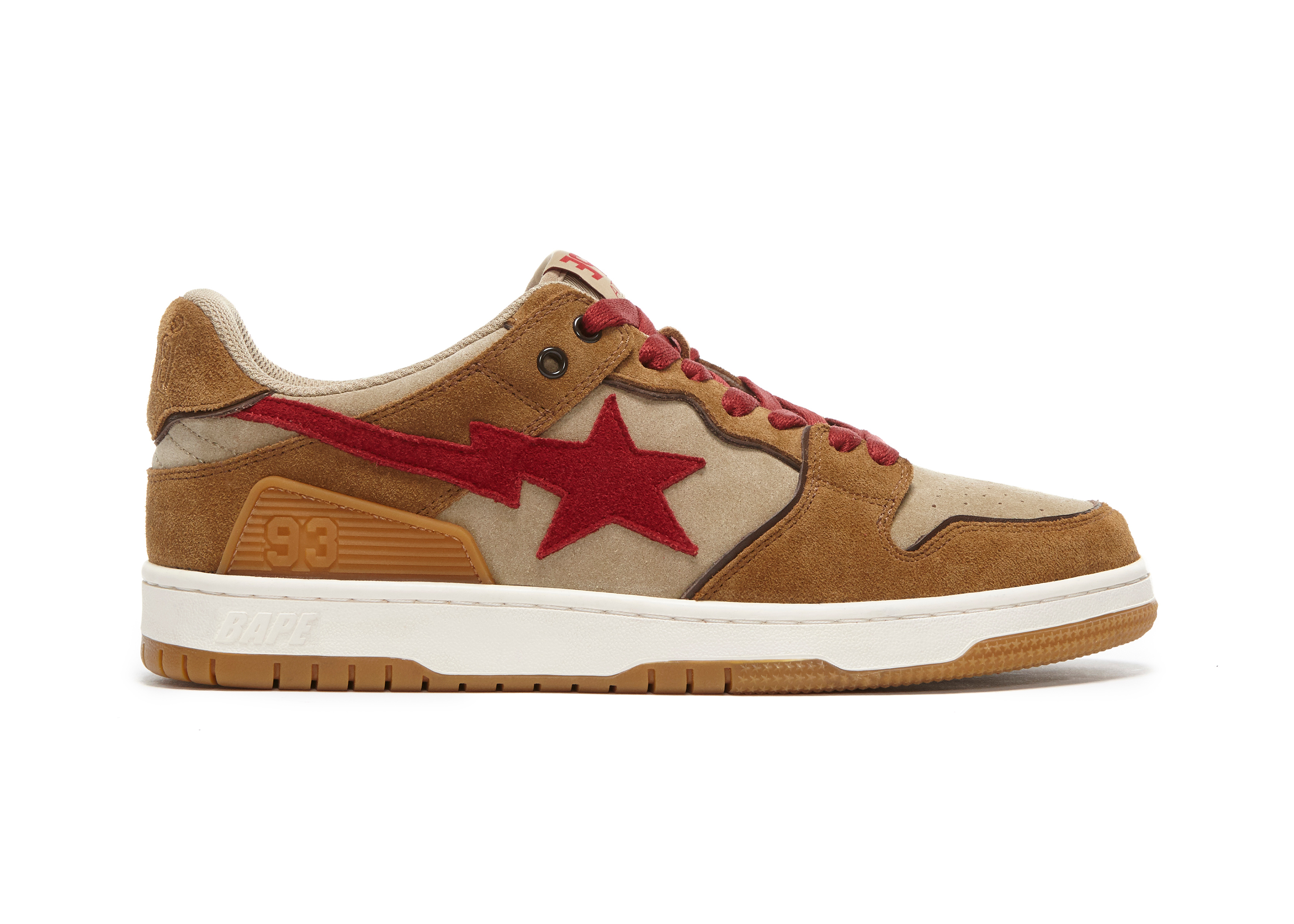 A Bathing Ape Sk8 Sta Wheat Red - vstockx