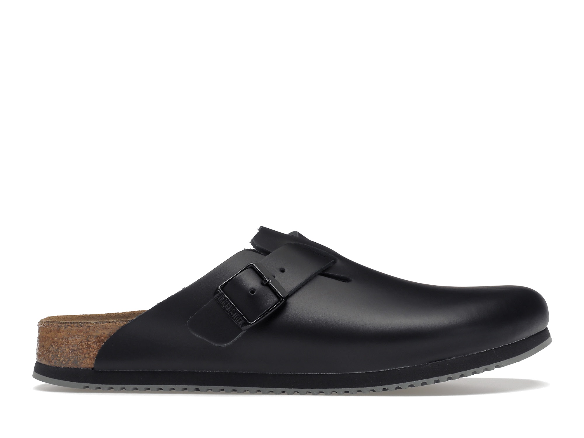 Birkenstock Boston Super Grip Leather Black - vstockx