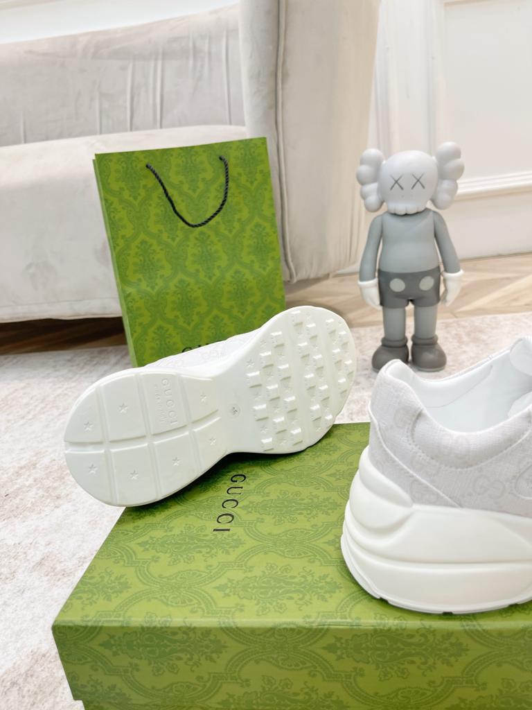 Gucci Rhyton White GG Supreme Canvas - vstockx