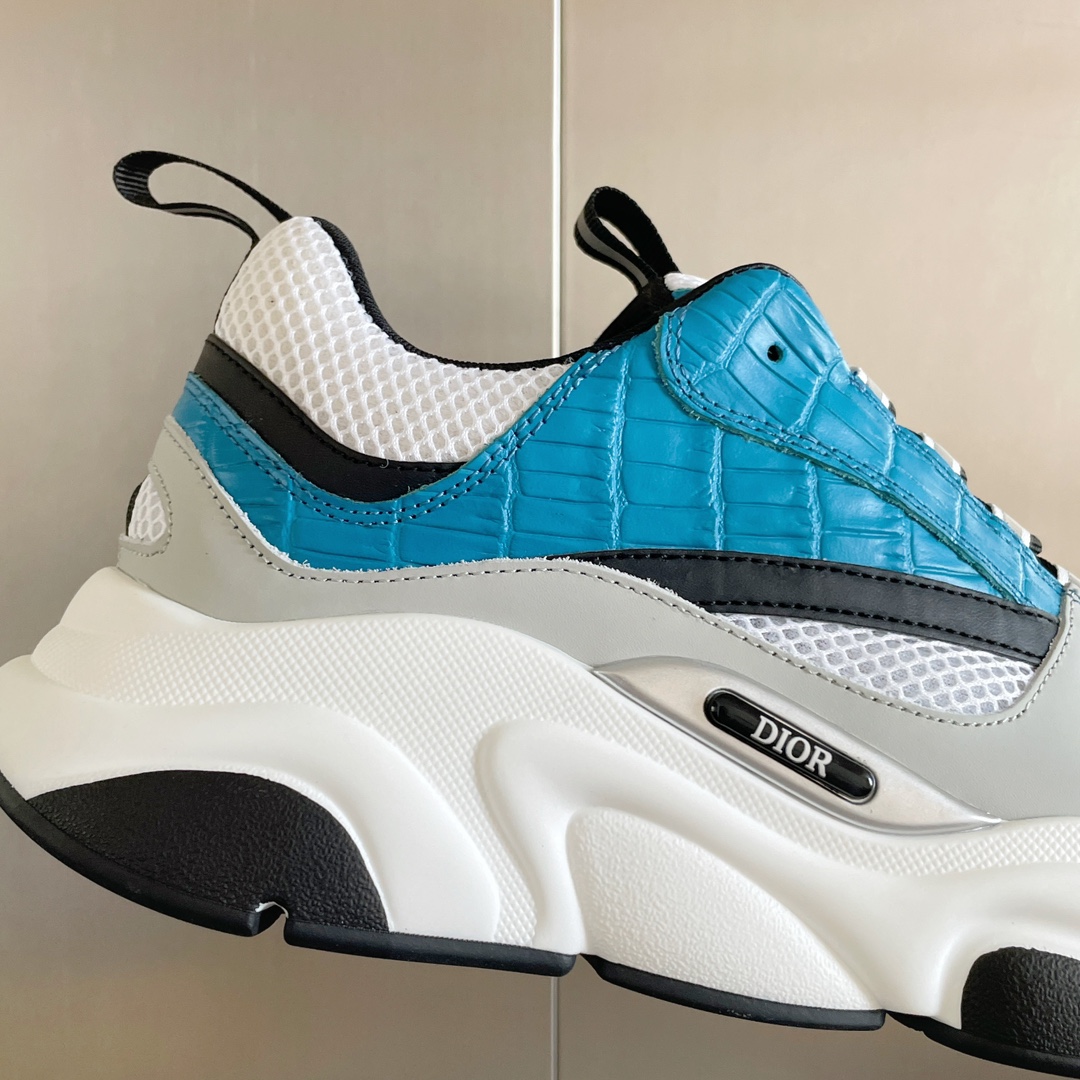 Dior B22 Light Blue Croc - vstockx