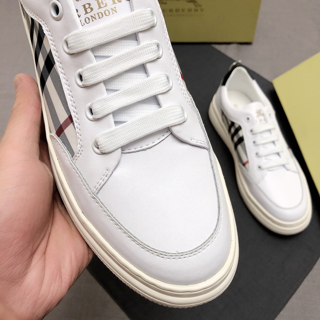Burberry Perforated Check Sneaker 43 - vstockx