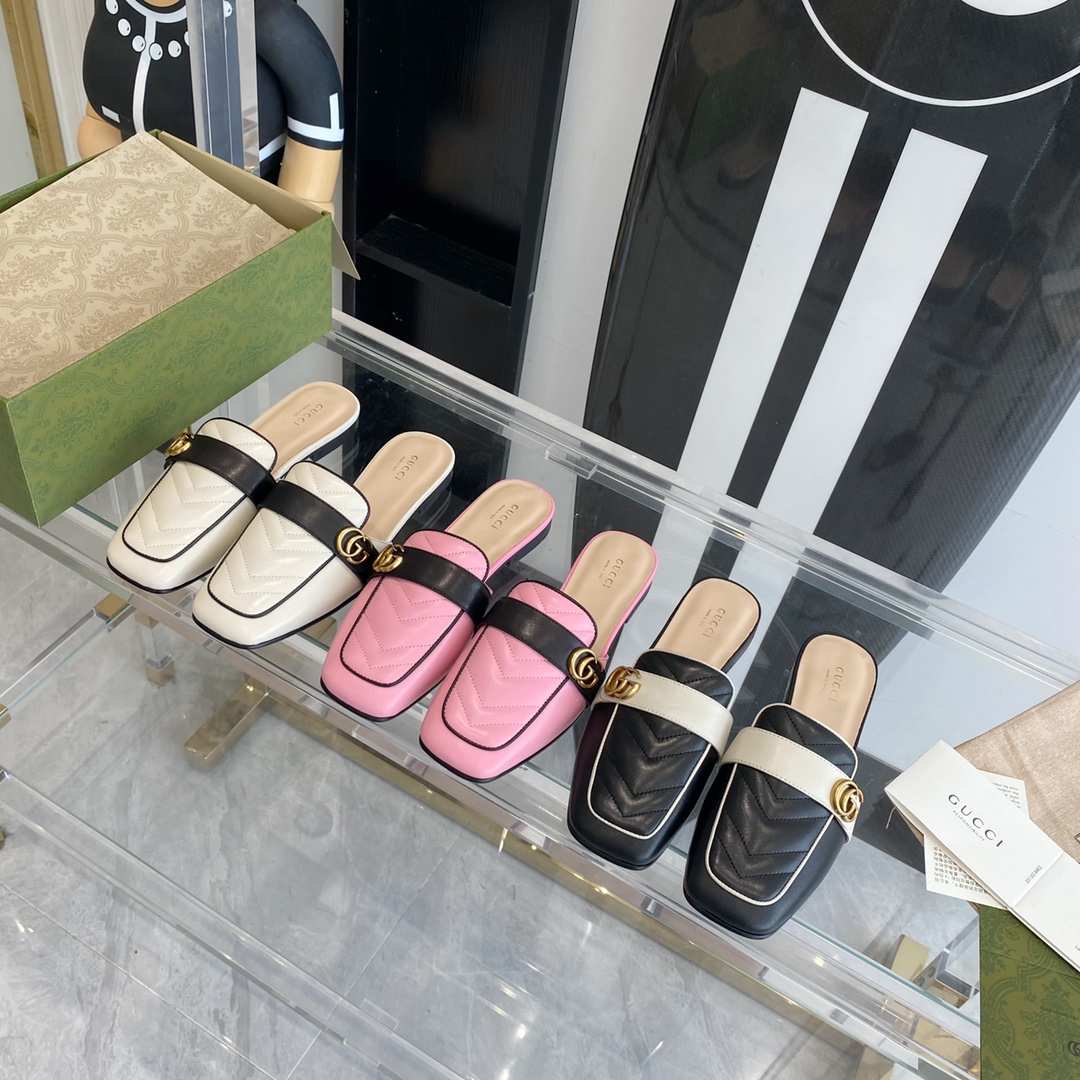 Gucci Leather slipper Women 9 - vstockx
