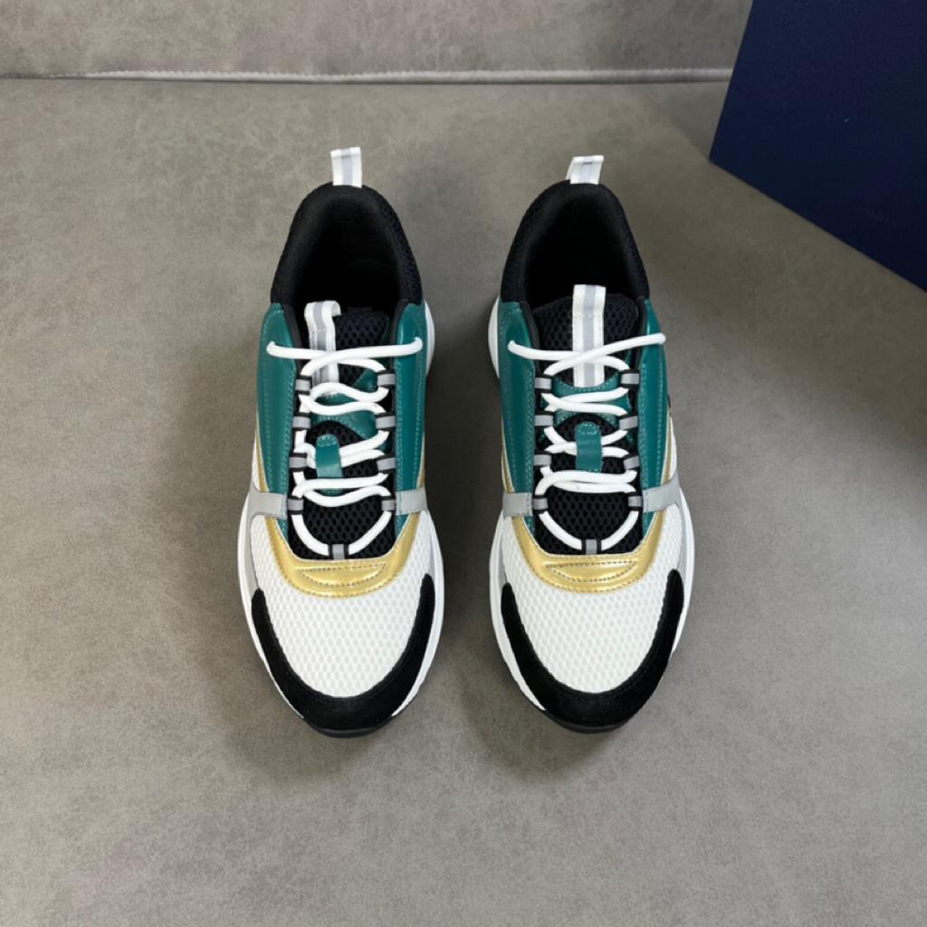Dior B22 White Black Green Gold - vstockx