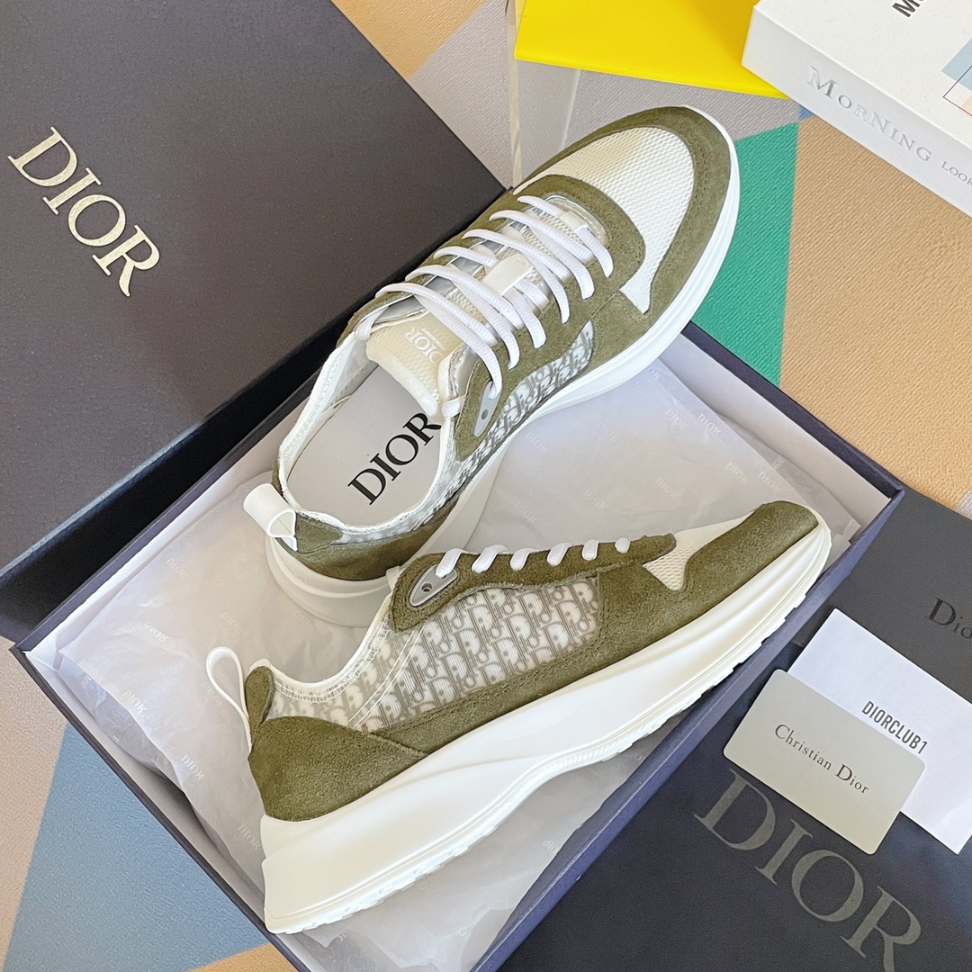 Dior B25 Runner Olive - vstockx