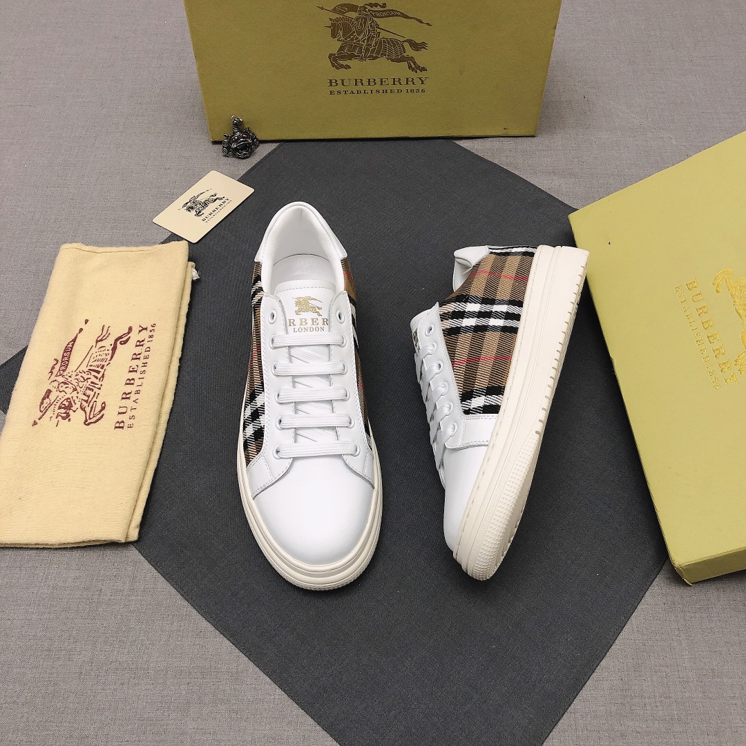 Burberry Perforated Check Sneaker 45 - vstockx