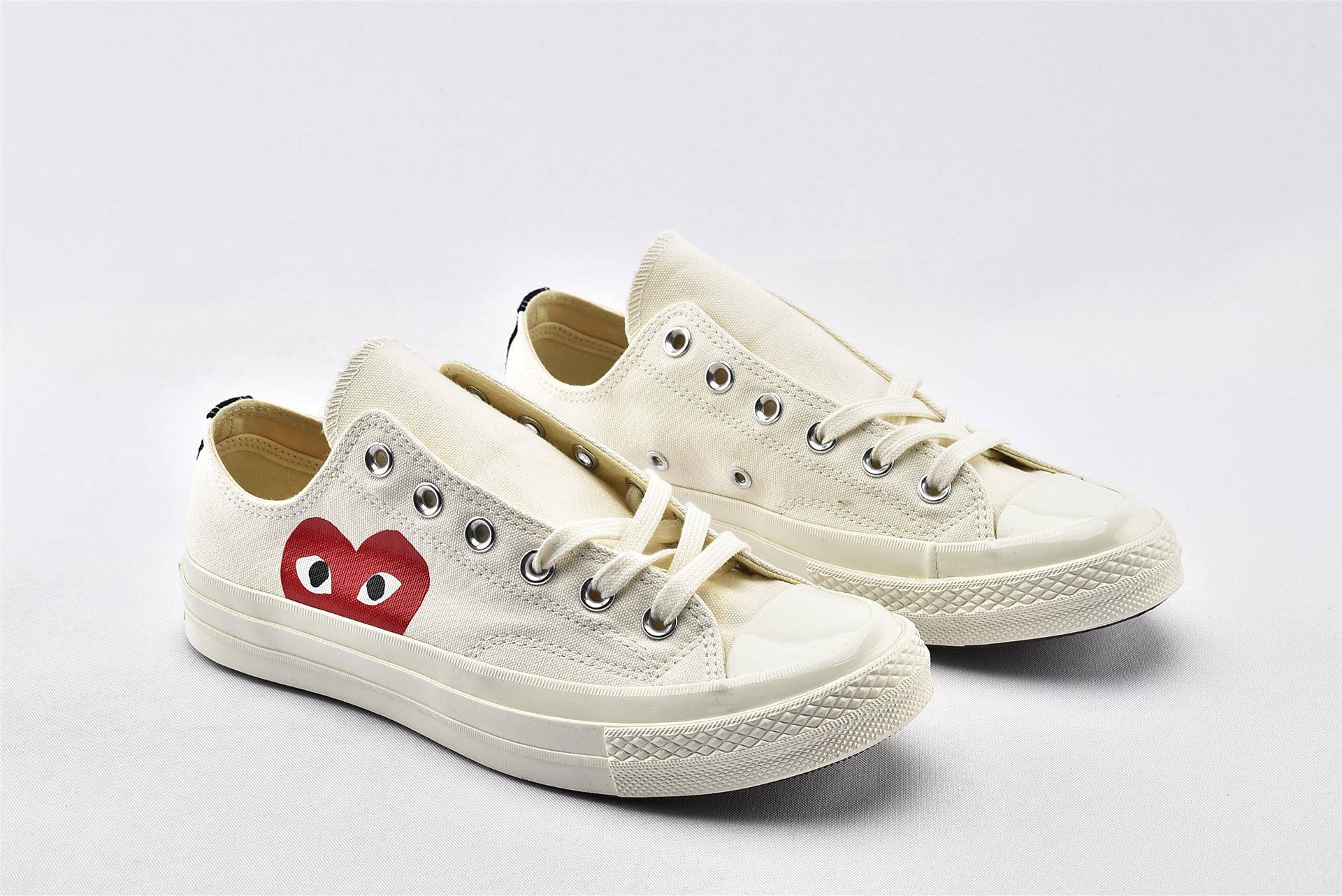 Converse Chuck Taylor All-Star 70s Ox Comme des Garcons PLAY White - vstockx