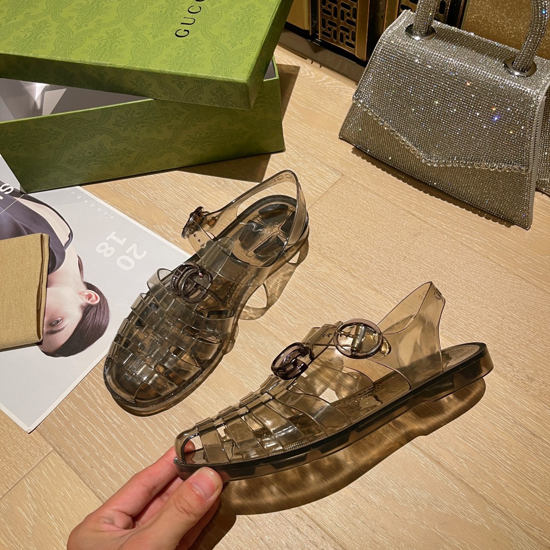 Gucci Women's sandal with Double G Women 11 - vstockx