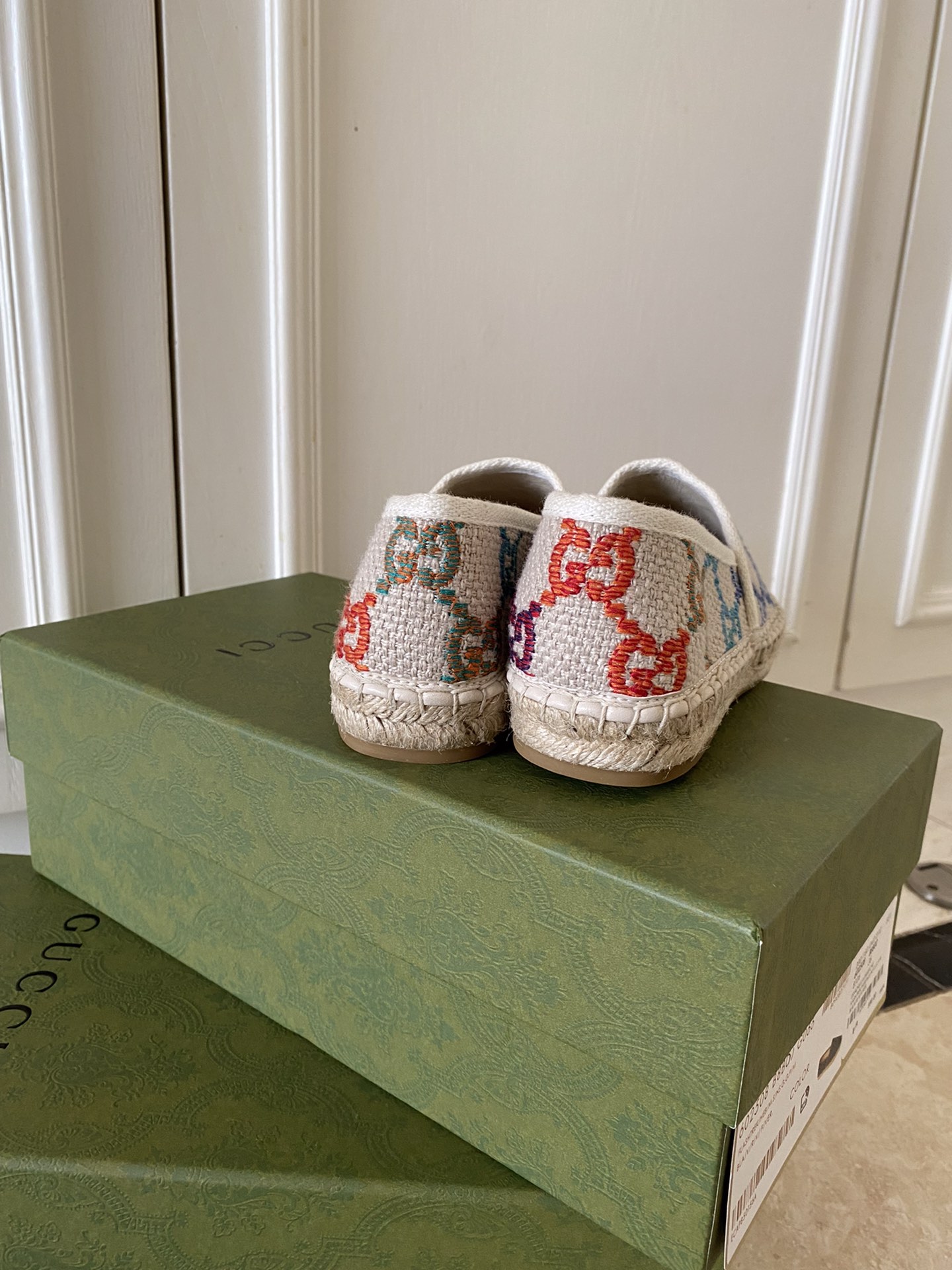 Gucci Leather espadrille with Double G WOMEN 2 - vstockx