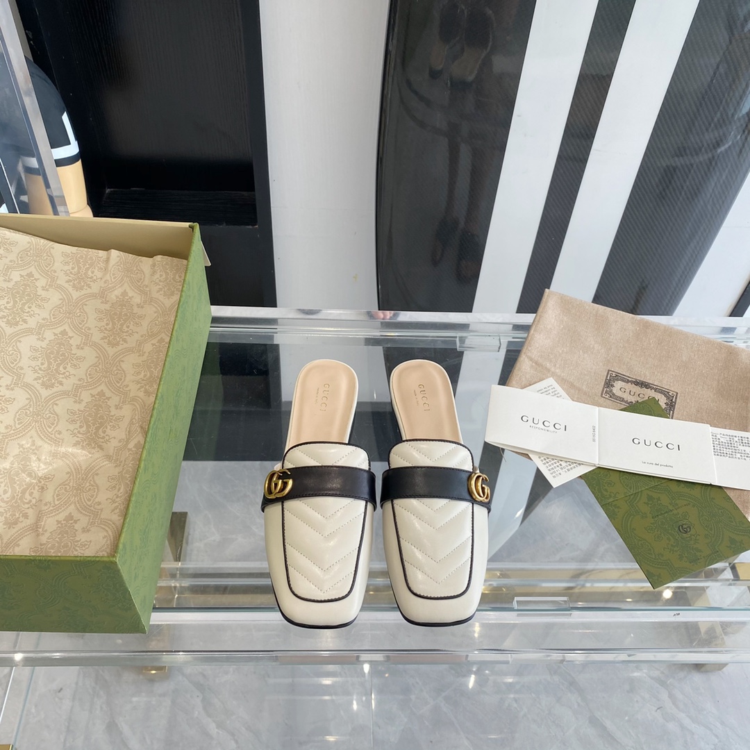Gucci Leather slipper Women 9 - vstockx
