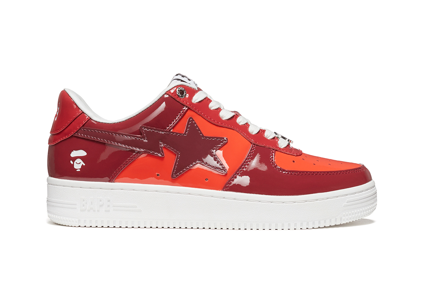 A Bathing Ape Bape Sta Low Color Camo Combo Red - vstockx