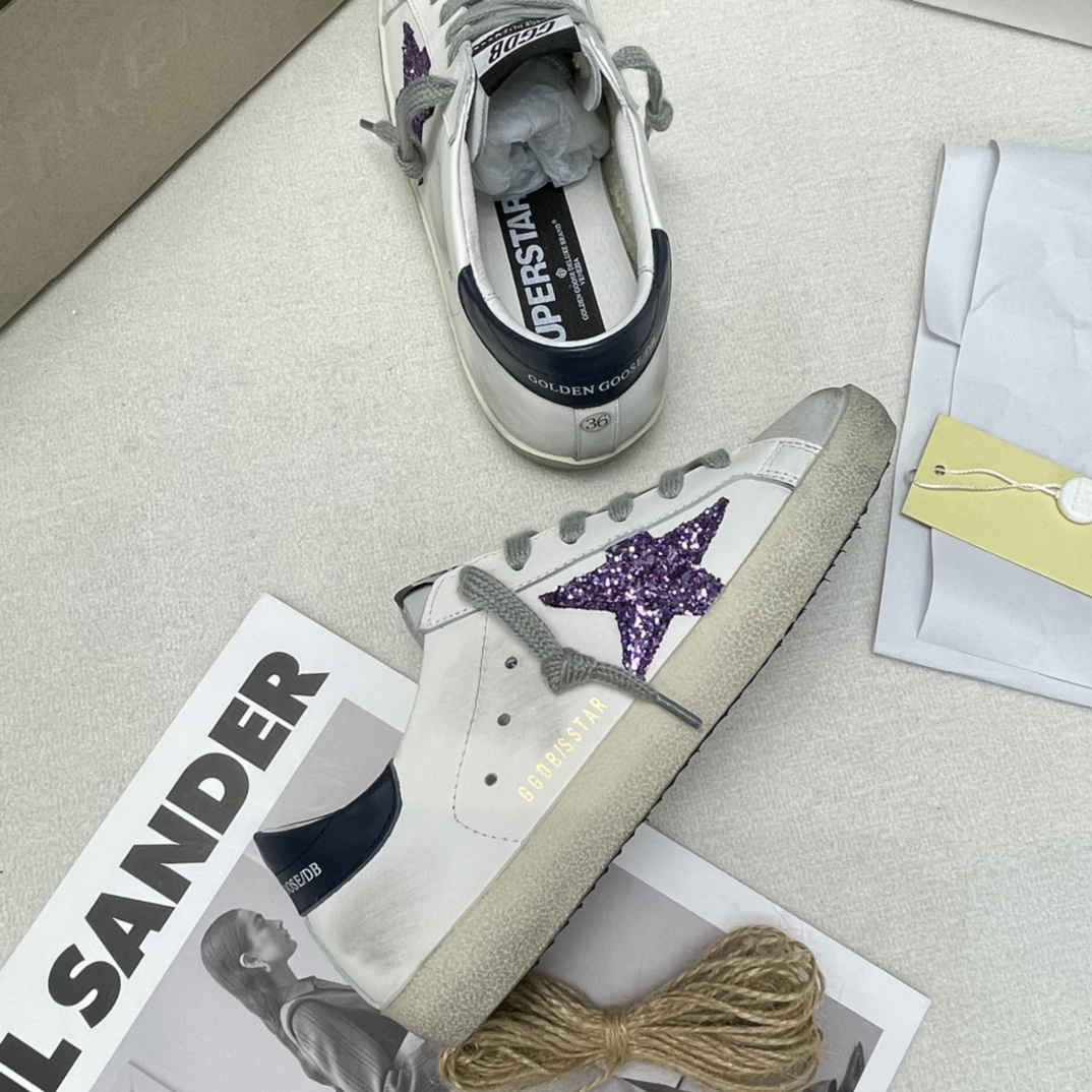 Golden Goose Superstar distressed-finish sneakers 26 - vstockx