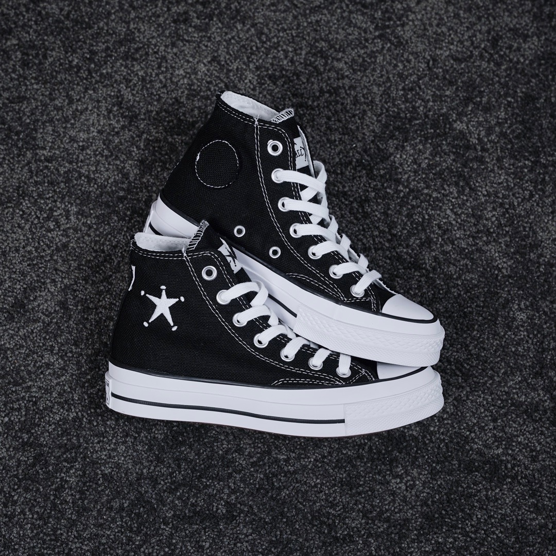 Converse Chuck Taylor All-Star 70 Hi Stussy Black - vstockx