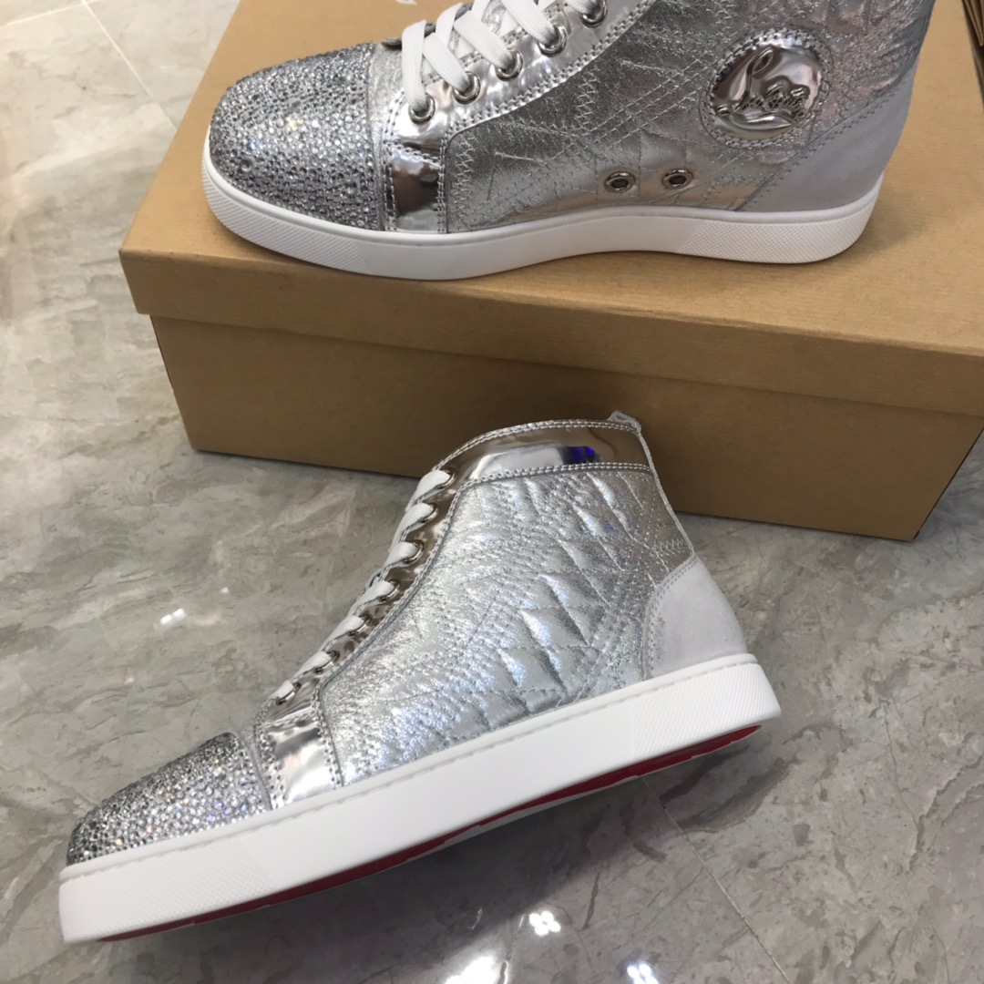Christian Louboutin Louis Junior Spikes Orlato Flat Sneakers 48 - vstockx