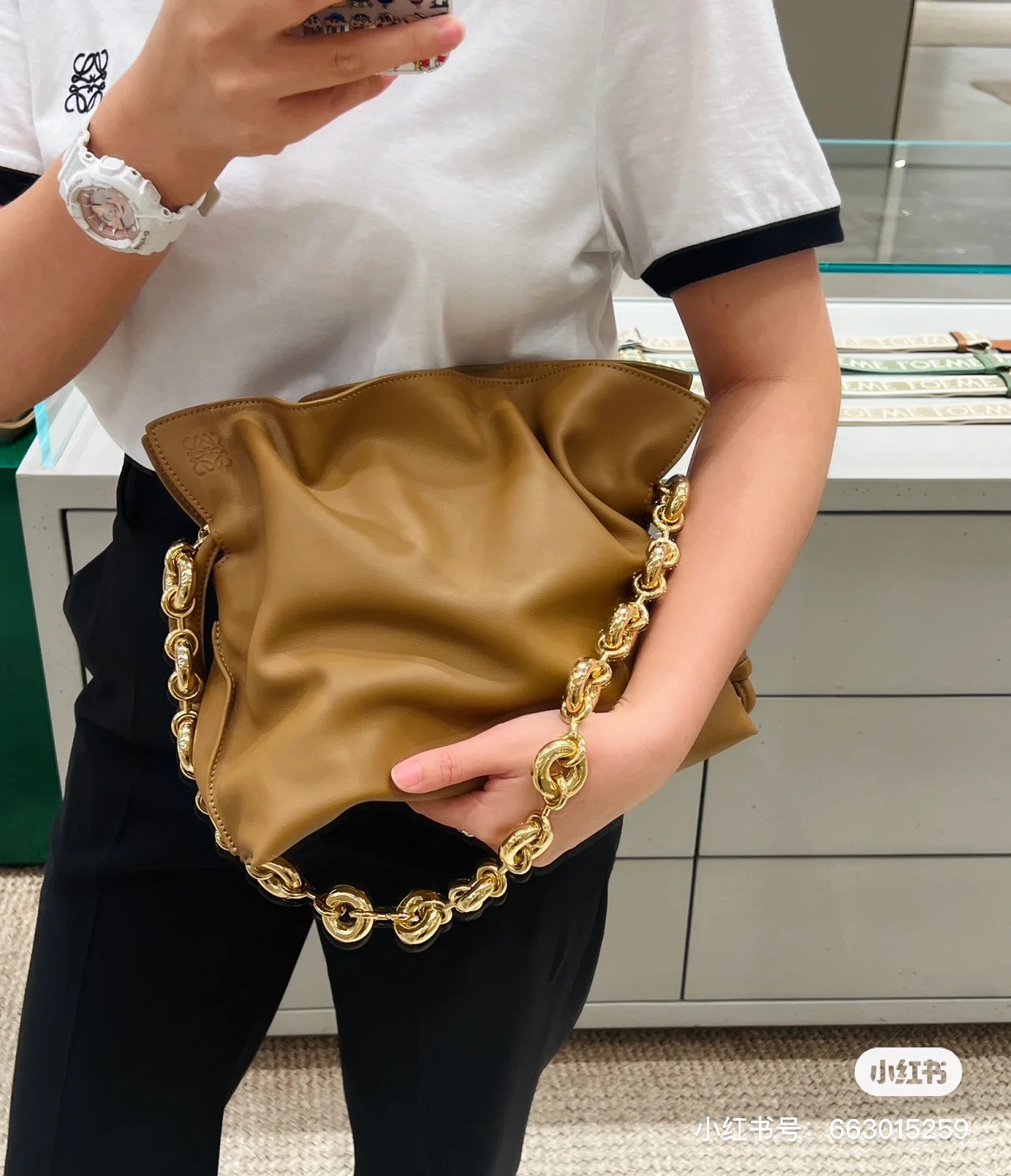 Handbags LOEWE flamenco clutch size:30-24.5-10.5 cm - vstockx