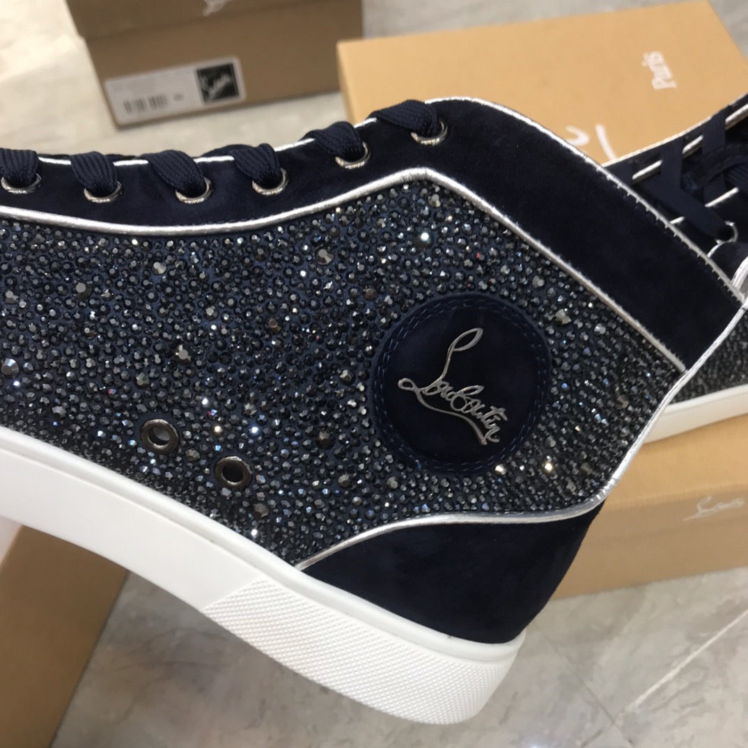 Christian Louboutin Louis Junior Spikes Orlato Flat Sneakers 35 - vstockx