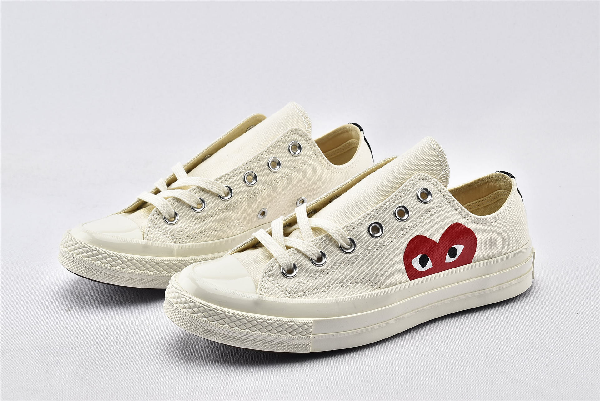 Converse Chuck Taylor All-Star 70s Ox Comme des Garcons PLAY White - vstockx