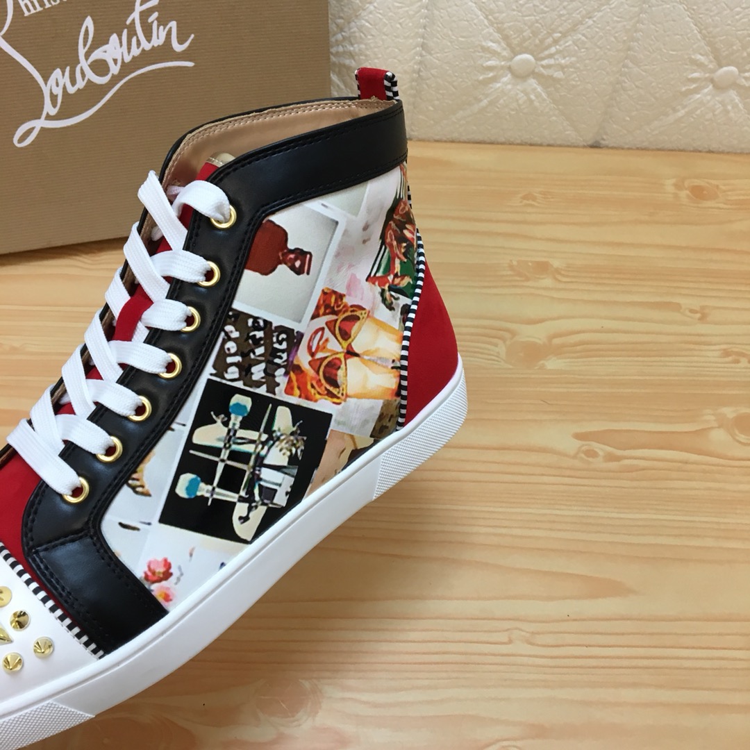 Christian Louboutin Louis Junior Spikes Orlato Flat Sneakers 12 - vstockx