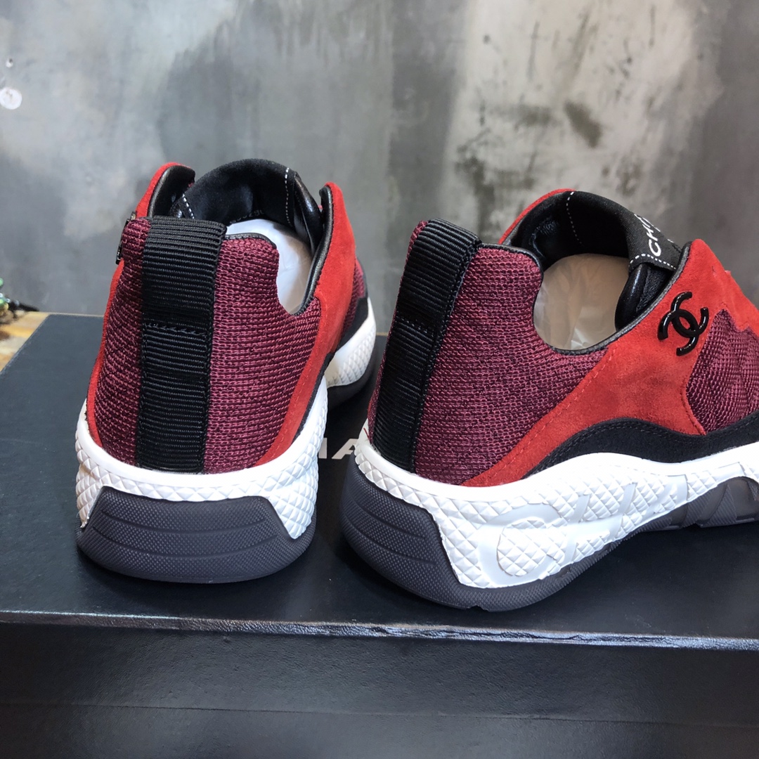 Chanel Fabric & Suede Calfskin Low Top Sneaker 23 - vstockx