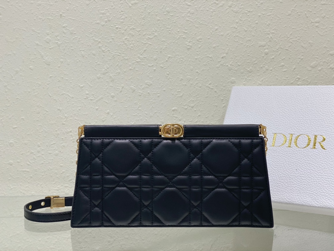 Handbags Dior Caro Colle Noire 5166 size:27.5 x 14 x 4.5 cm - vstockx