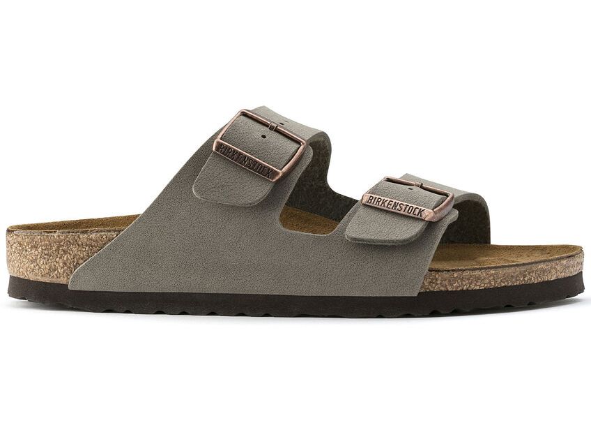 Birkenstock Arizona Birkibuc Stone (Women's) - vstockx
