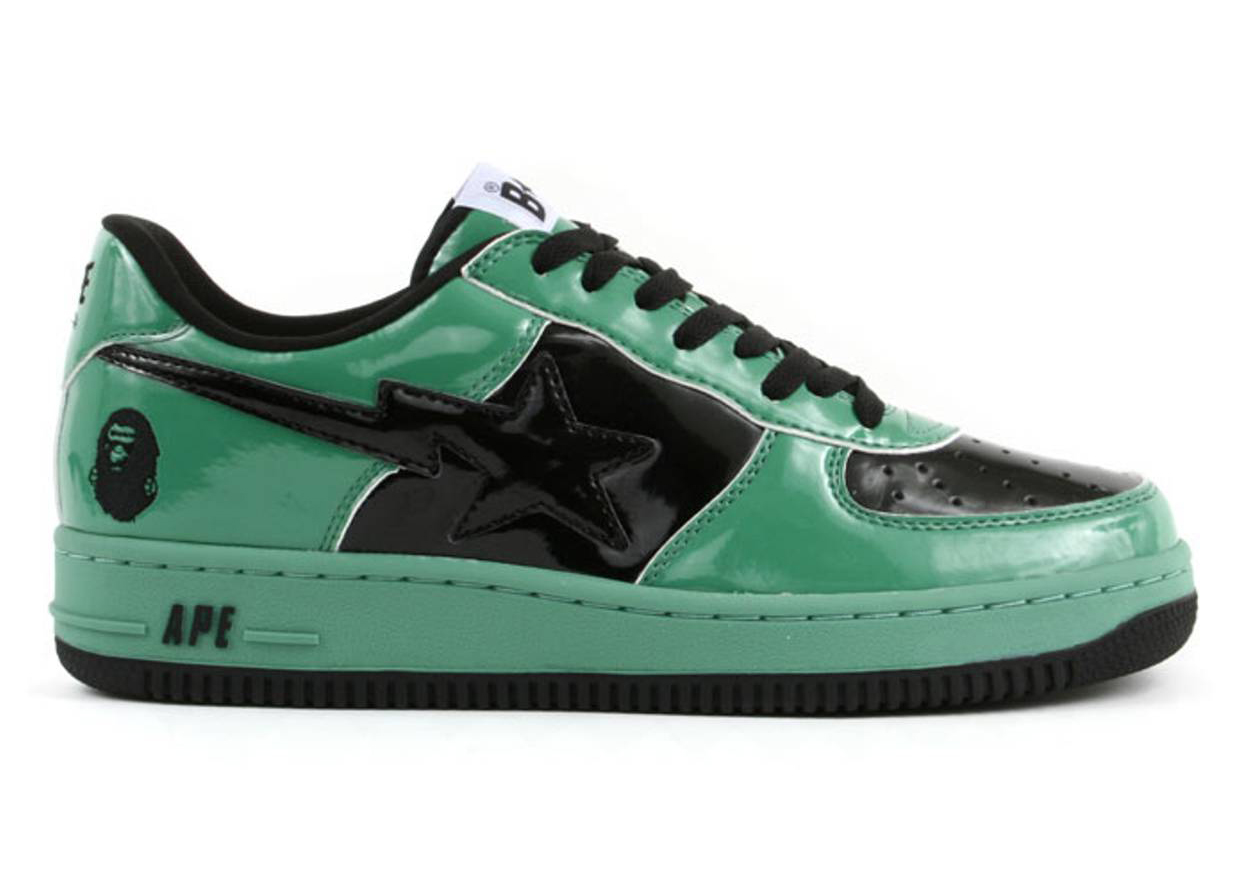 A Bathing Ape Bape Sta Low Halloween Green - vstockx