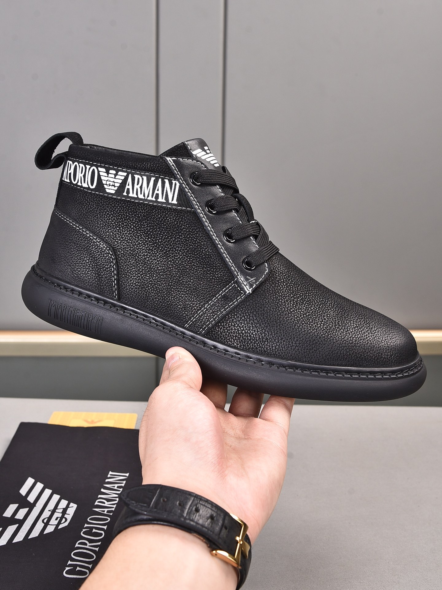 Armani High Top Sneaker 5 - vstockx