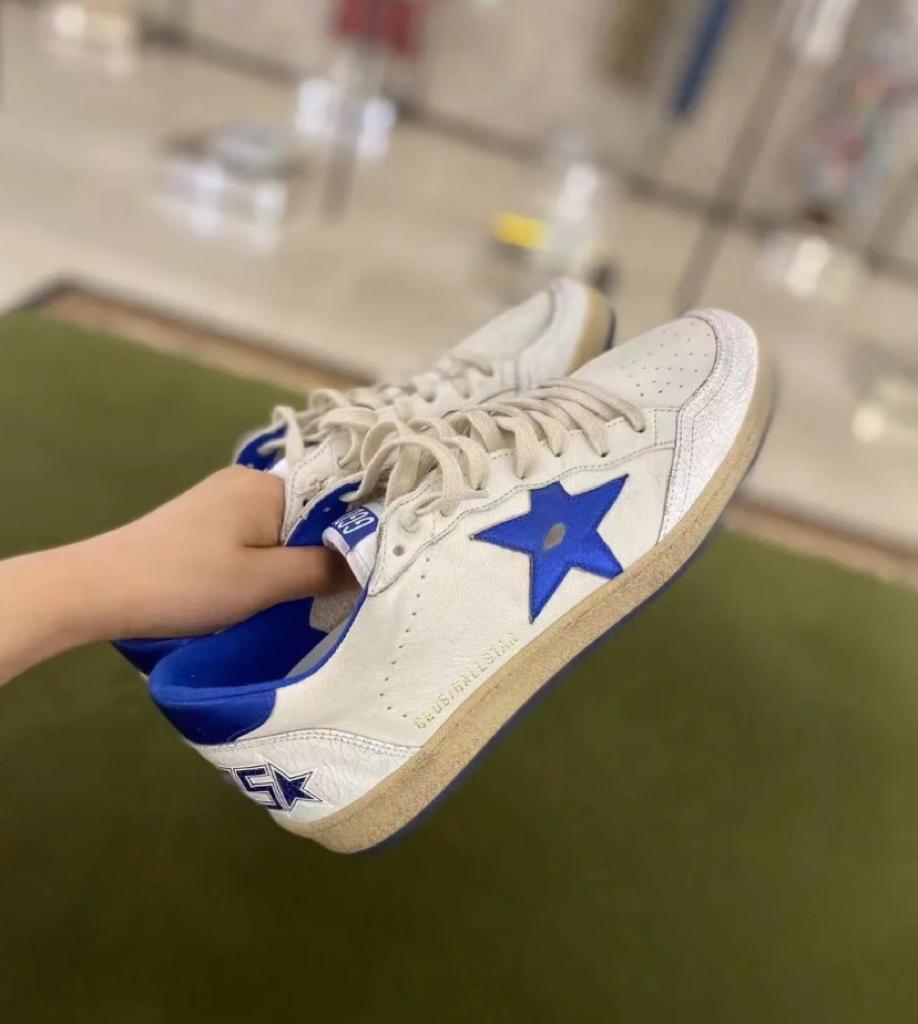 GOLDEN GOOSE 'Ball star' sneakers Blue - vstockx