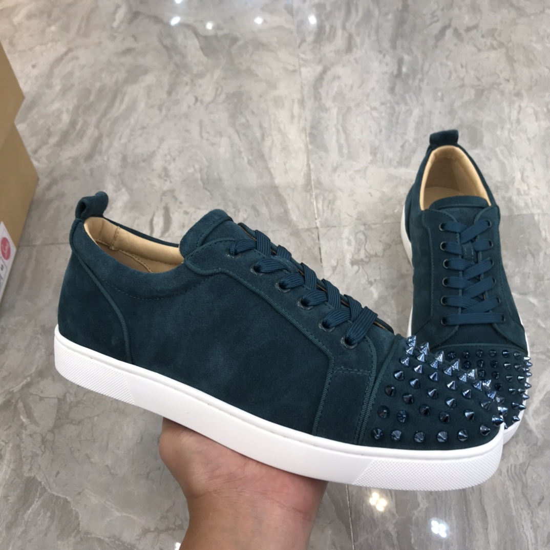 Christian Louboutin Louis Junior Spikes Orlato Flat Sneakers 54 - vstockx