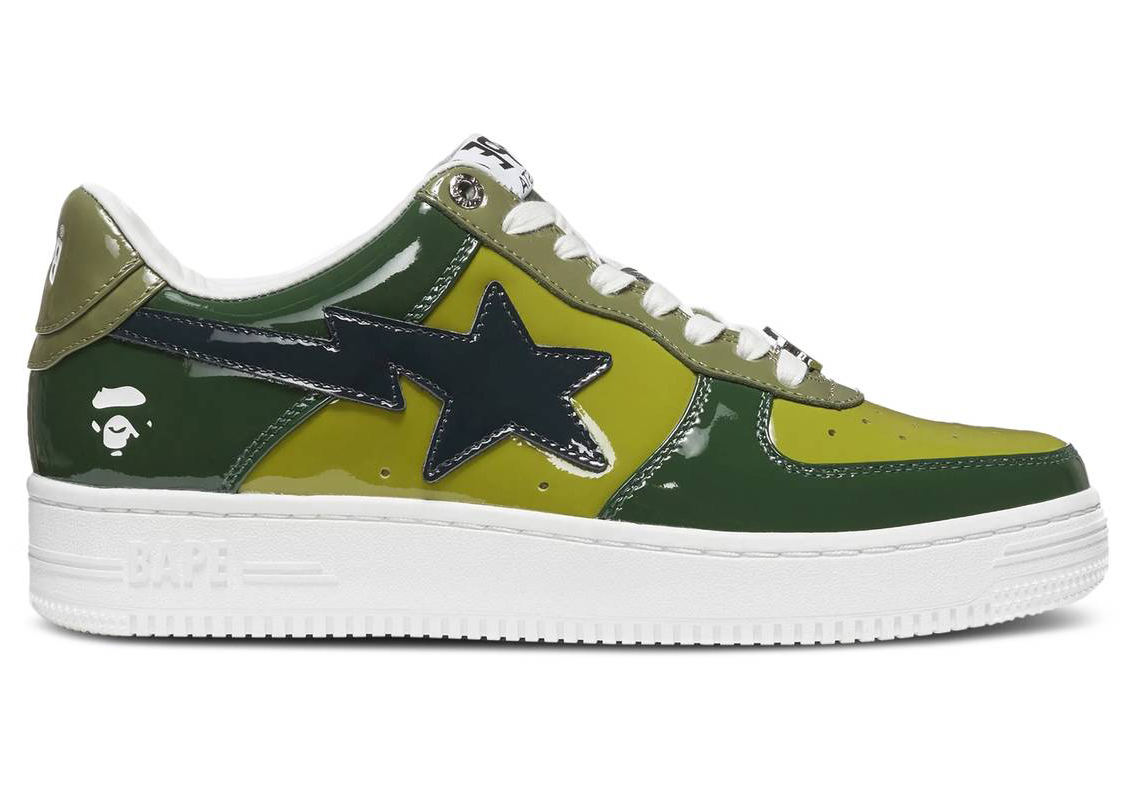 A Bathing Ape Bape Sta Low Olive Color Combo - vstockx