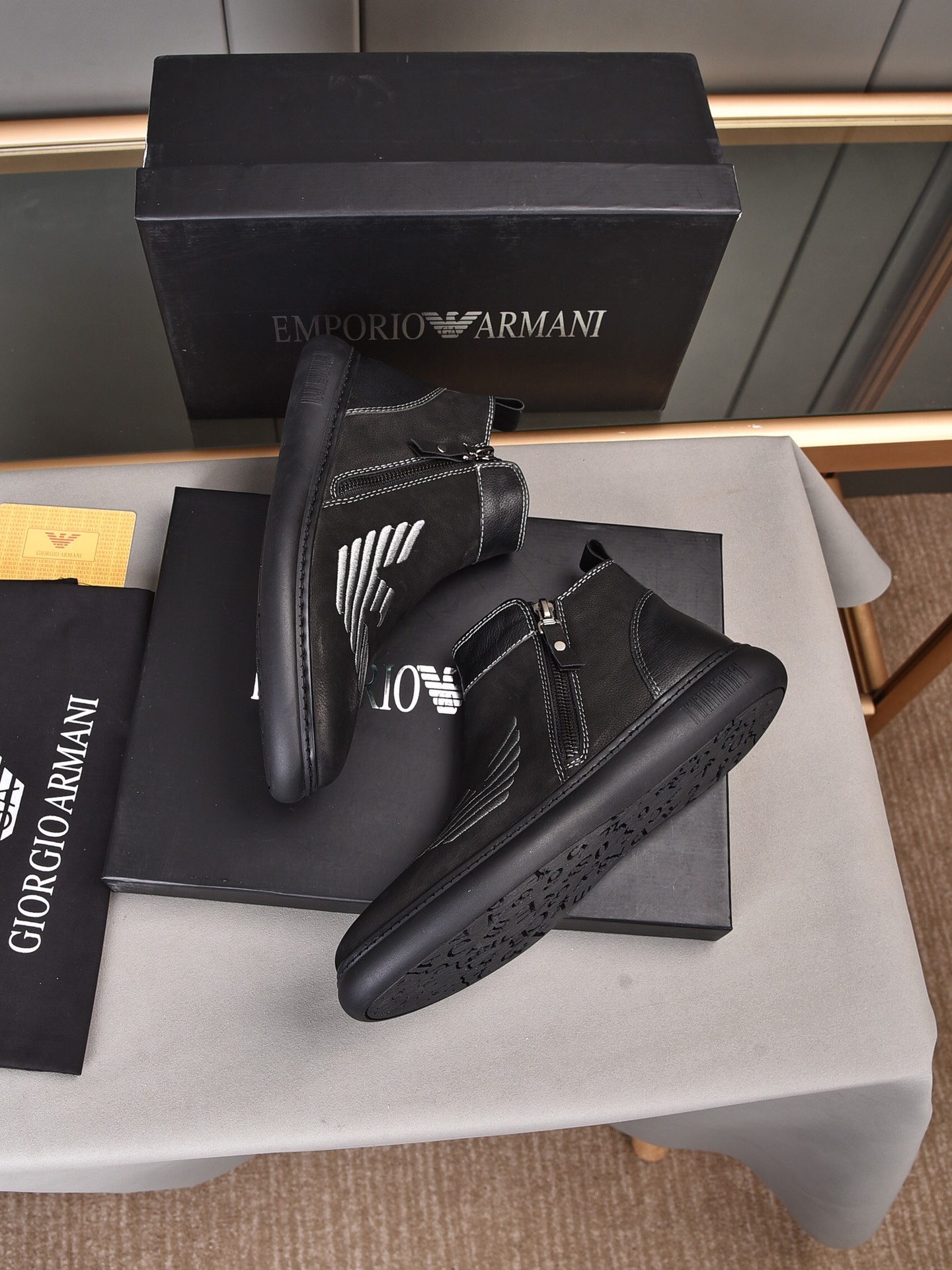Armani High Top Sneaker 1 - vstockx